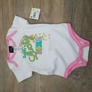 Stm Patrick's day Lucky onesie